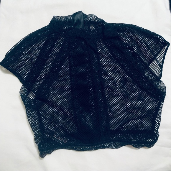 Victoria's Secret Tops - Victoria's Secret mesh lingerie crop top with back zipper, size XS